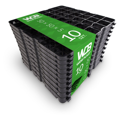 KRATA TRAWNIKOWA WDB PLAST® Pro 500 × 500 x 50 - ZESTAW 10 SZTUK