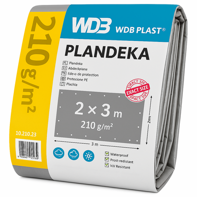 Plandeka 2x3m - 210g/m²