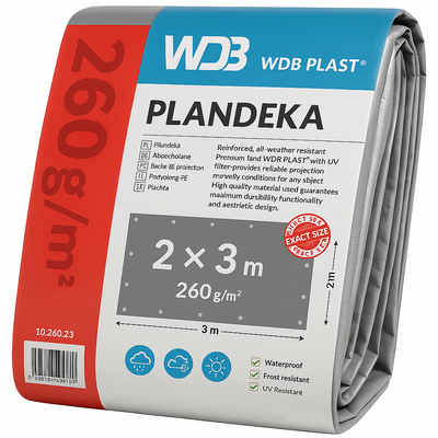 Plandeka 2x3m - 260g/m²