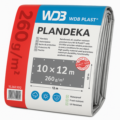 Plandeka 10x12m - 260g/m²