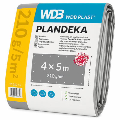 Plandeka 4x5m - 210g/m²